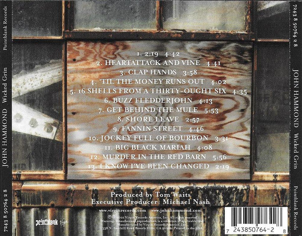 John Hammond* : Wicked Grin (HDCD, Album)