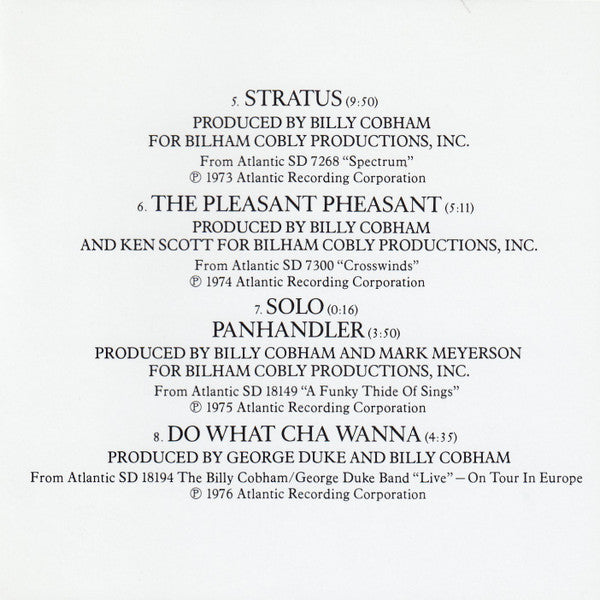 Billy Cobham : The Best Of Billy Cobham (CD, Comp)