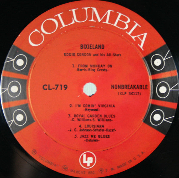 Eddie Condon And His All-Stars : Bixieland (LP, Album, Mono)