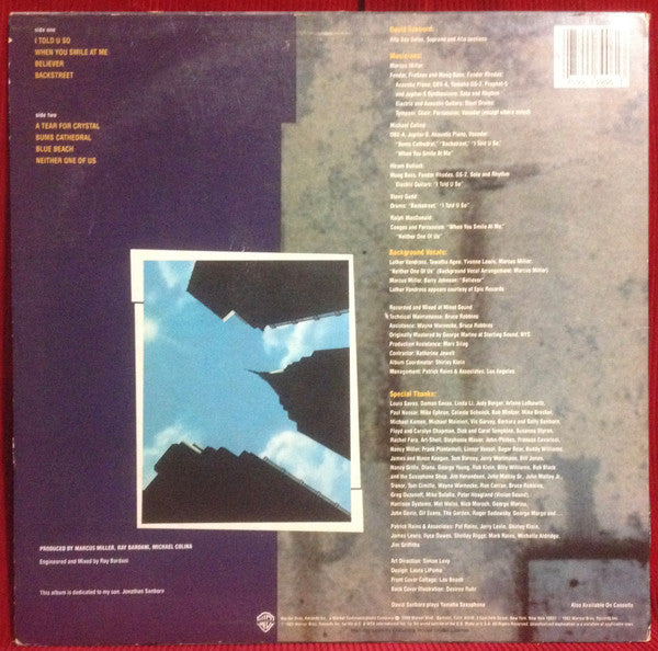 David Sanborn : Backstreet (LP, Album, Club)