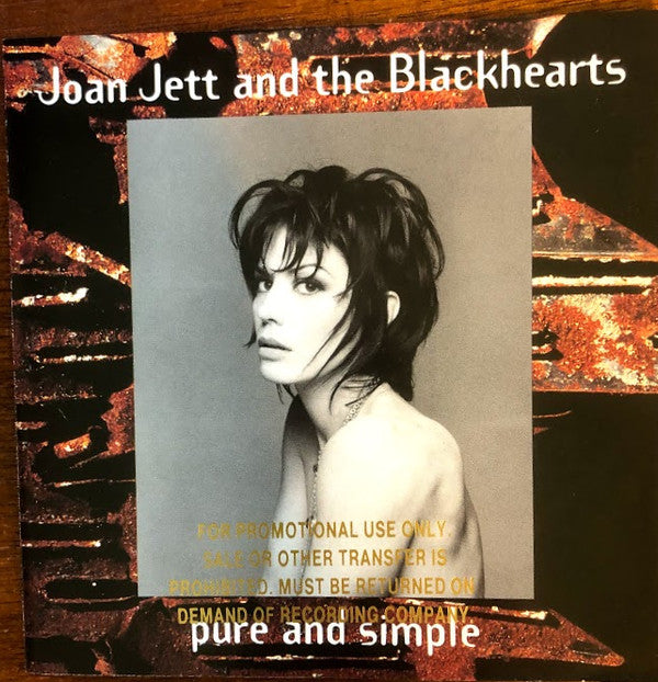 Joan Jett And The Blackhearts* : Pure And Simple (CD, Album)