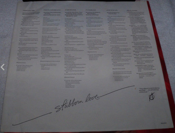 Kathy Troccoli : Stubborn Love (LP, Album)