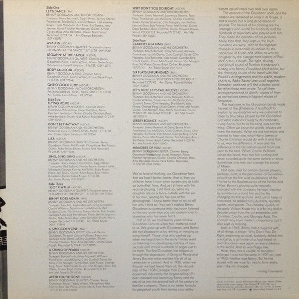 Benny Goodman : All-Time Greatest Hits (2xLP, Comp, Pit)