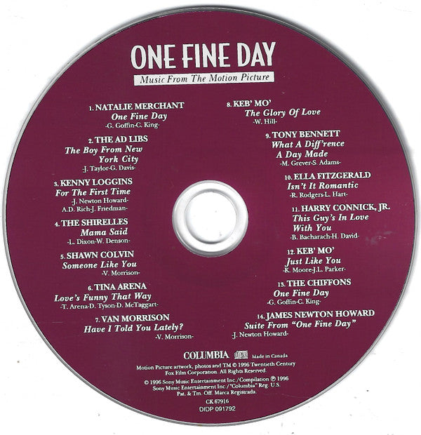 Various : One Fine Day (Music From The Motion Picture) (CD, Comp)
