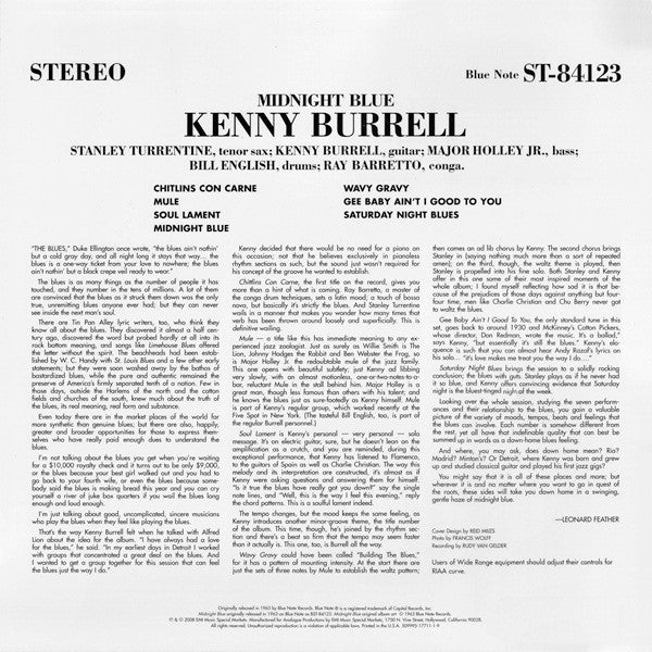 Kenny Burrell : Midnight Blue (2x12", Album, Ltd, Num, RE, 180)