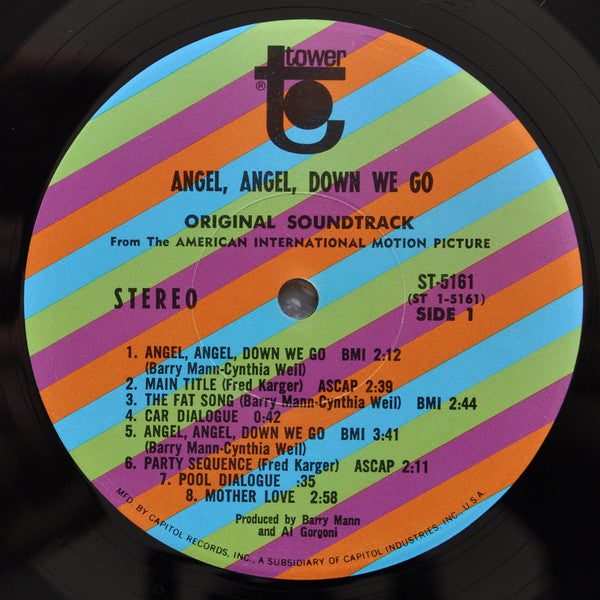 Barry Mann : Angel, Angel, Down We Go (LP, Album)