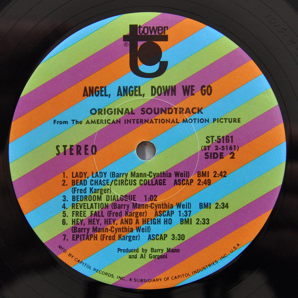 Barry Mann : Angel, Angel, Down We Go (LP, Album)