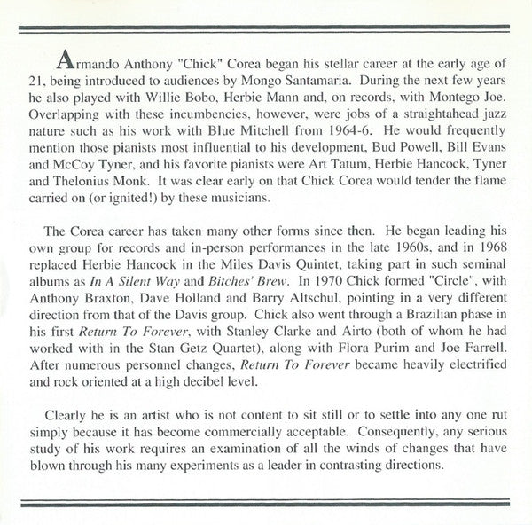 Chick Corea & Mike Longo* : Piano Giants (CD, Comp)
