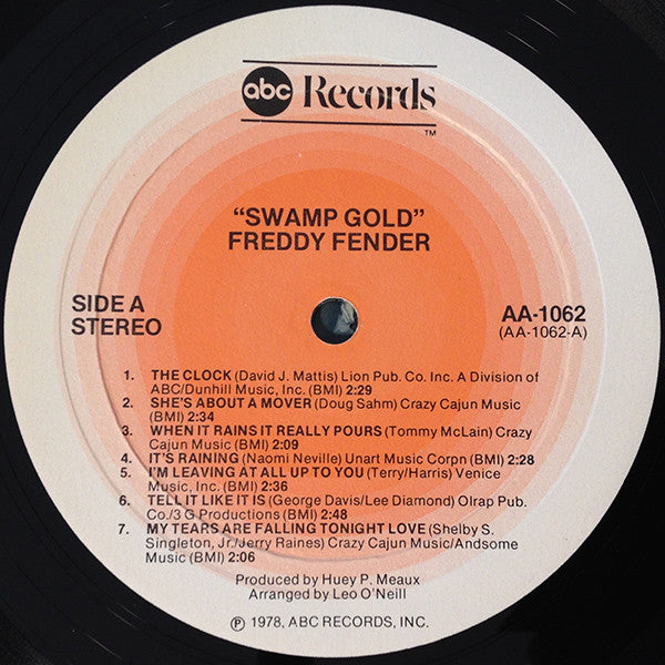 Freddy Fender (2) : Swamp Gold (LP, Album)