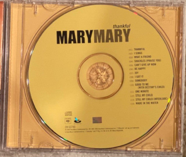 Mary Mary : Thankful (CD, Album)