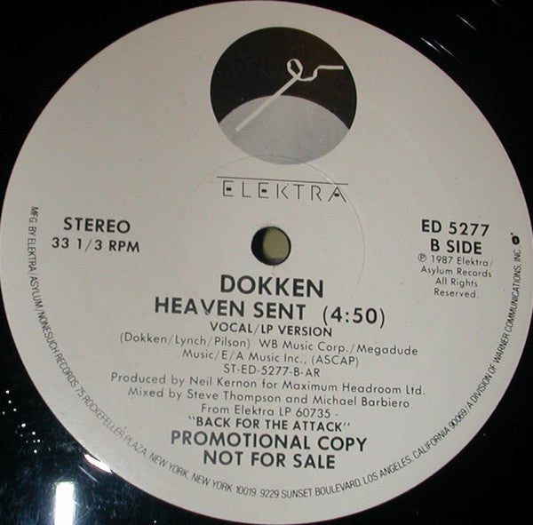 Dokken : Heaven Sent (12", Promo, AR )