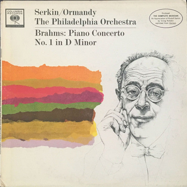 Rudolf Serkin / Eugene Ormandy Conducts The Philadelphia Orchestra / Brahms* : Piano Concerto No.1 In D Minor (LP, Mono)