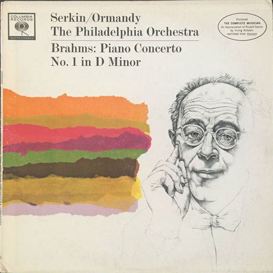 Rudolf Serkin / Eugene Ormandy Conducts The Philadelphia Orchestra / Brahms* : Piano Concerto No.1 In D Minor (LP, Mono)