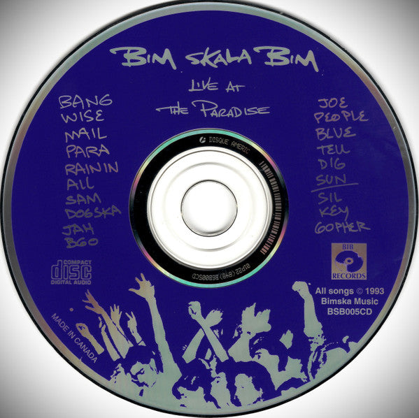 Bim Skala Bim : Live At The Paradise (CD)