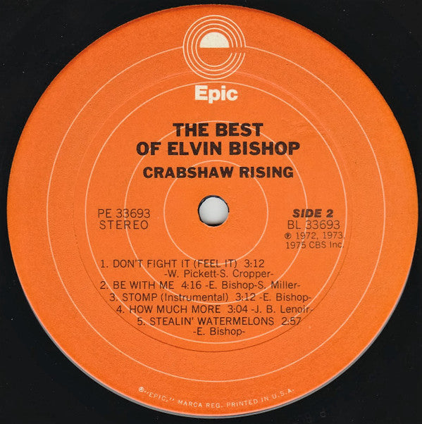 Elvin Bishop : The Best Of Elvin Bishop Crabshaw Rising (LP, Comp, Ter)
