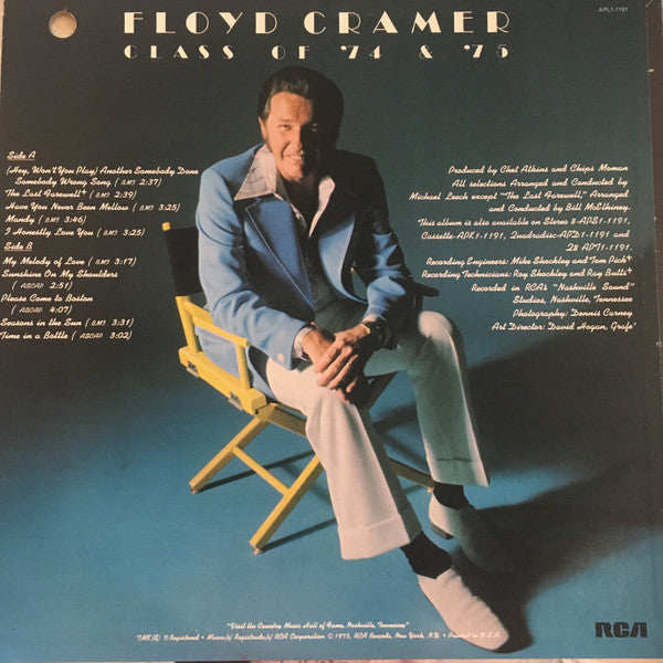 Floyd Cramer : Class Of 74 & 75 (LP, Album)