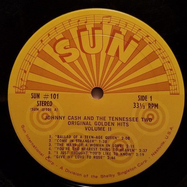 Johnny Cash And The Tennessee Two* : Original Golden Hits Volume II (LP, Comp)