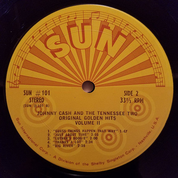 Johnny Cash And The Tennessee Two* : Original Golden Hits Volume II (LP, Comp)