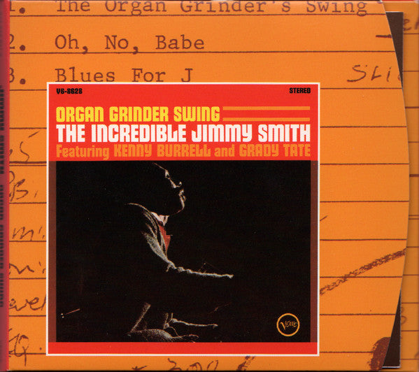The Incredible Jimmy Smith* Featuring Kenny Burrell And Grady Tate : Organ Grinder Swing (CD, Album, RM, Dig)