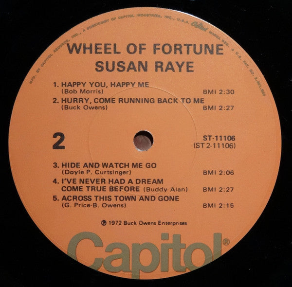 Susan Raye : Wheel Of Fortune (LP, Album)