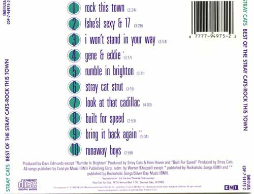 Stray Cats : The Best Of Stray Cats - Rock This Town (CD, Comp)