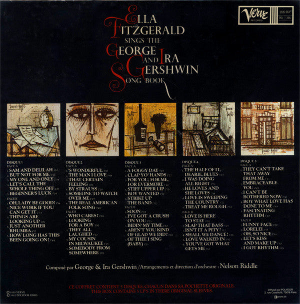 Ella Fitzgerald : Sings The George And Ira Gershwin Song Book (5xLP, Album, RE + Box)