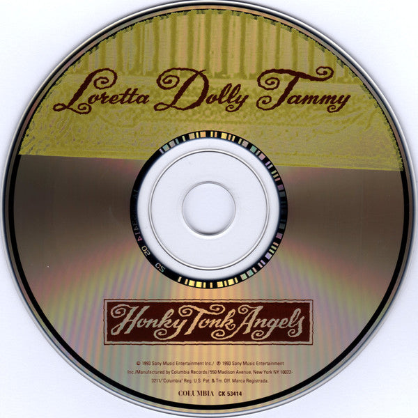 Dolly Parton, Loretta Lynn, Tammy Wynette : Honky Tonk Angels (CD, Album)