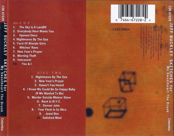 Jeff Buckley : Sketches For My Sweetheart The Drunk (2xCD, Album, Enh)