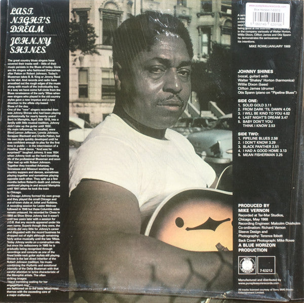 Johnny Shines : Last Night's Dream (LP, Album, Ltd, RE, RM, 180)