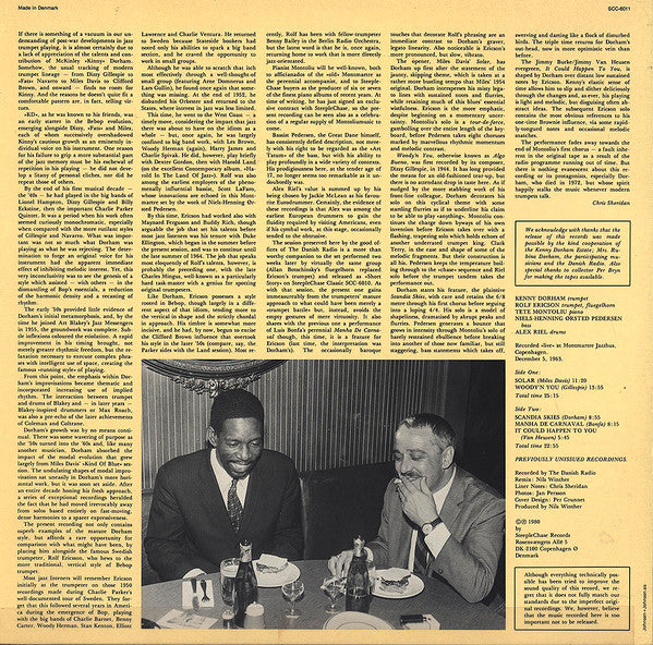 Kenny Dorham Quintet* : Scandia Skies (LP, Album, Mono)