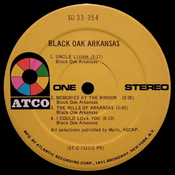 Black Oak Arkansas : Black Oak Arkansas (LP, Album, PR)