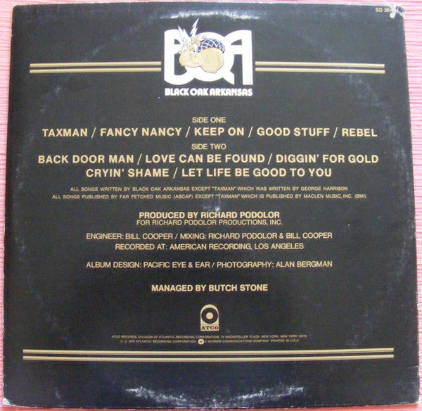 Black Oak Arkansas : Ain't Life Grand (LP, Album, RI-)