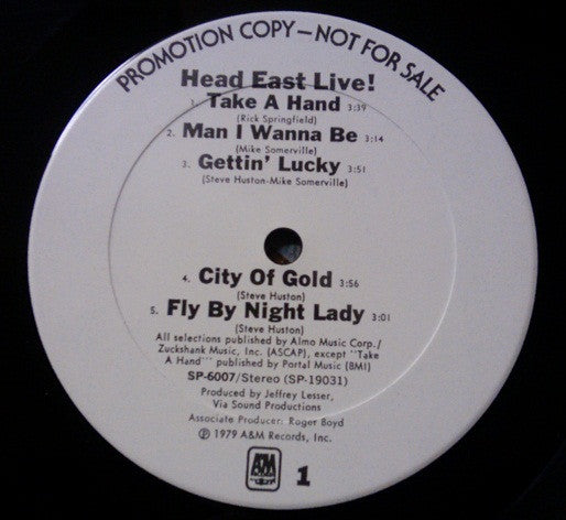 Head East : Head East Live! (2xLP, Album, Promo, Ter)
