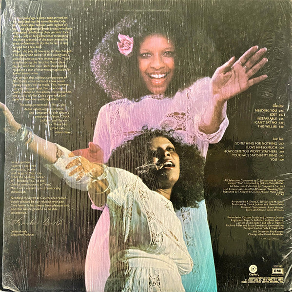 Natalie Cole : Inseparable (LP, Album, Club, San)
