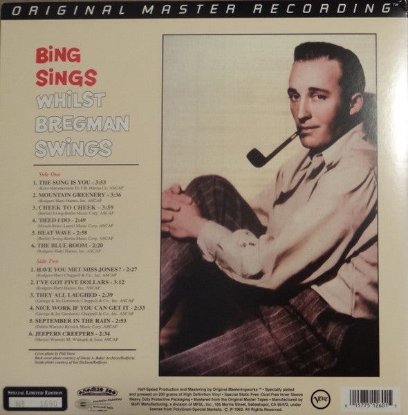 Bing Crosby & Buddy Bregman : Bing Sings Whilst Bregman Swings (LP, Album, Mono, Ltd, Num, RE, RM, S/Edition, Gat)
