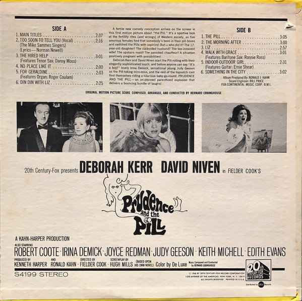 Bernard Ebbinghouse : Prudence And The Pill (LP)