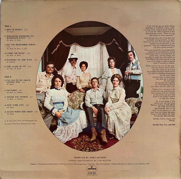 The Statler Brothers : The Best Of The Statler Brothers (LP, Comp)