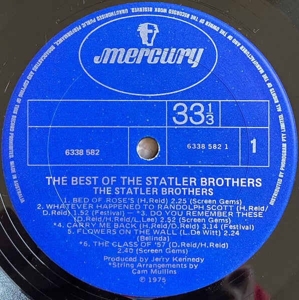 The Statler Brothers : The Best Of The Statler Brothers (LP, Comp)