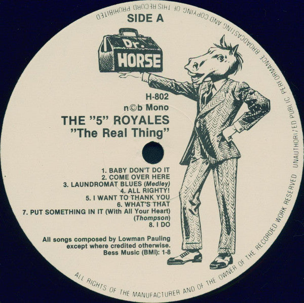 The "5" Royales* : The Real Thing (LP, Comp, Mono)