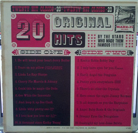 Various : 20 Original Hits (LP, Comp)