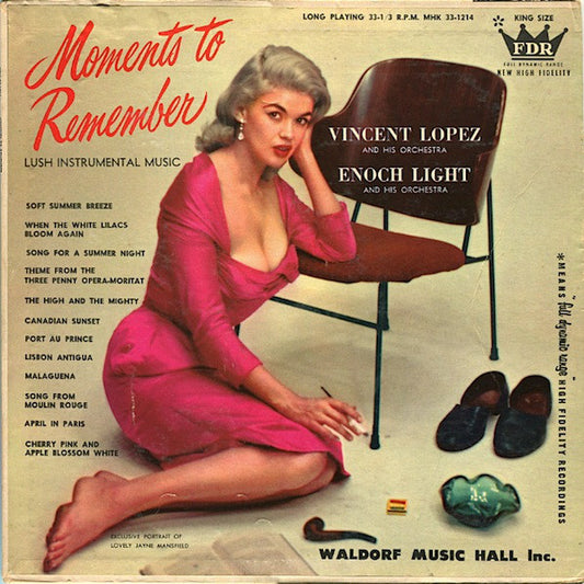 Vincent Lopez And His Orchestra and Enoch Light And His Orchestra : Moments To Remember (LP, Album, Mono)
