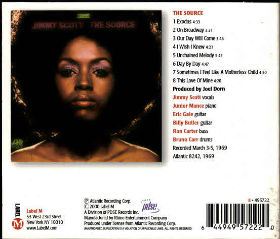 Jimmy Scott : The Source (CD, Album, RE)