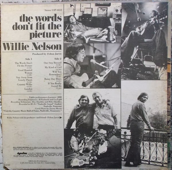 Willie Nelson : The Words Don't Fit The Picture (LP, Album, Hol)