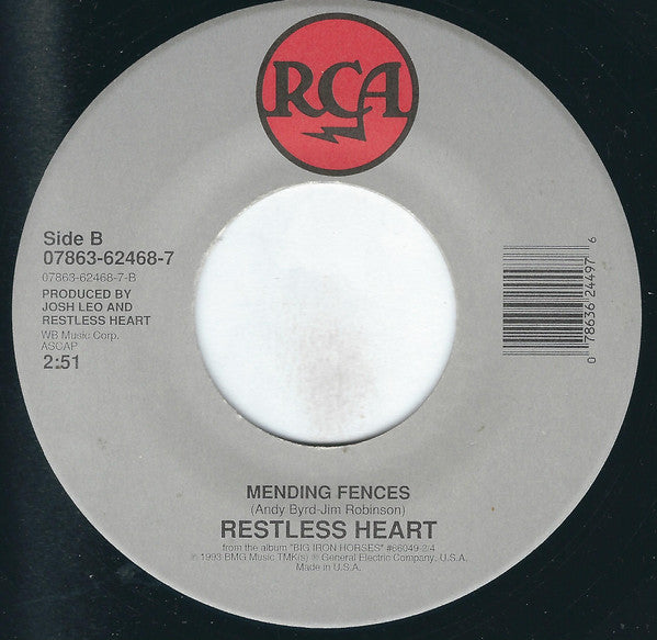 Restless Heart : Tell Me What You Dream (7")