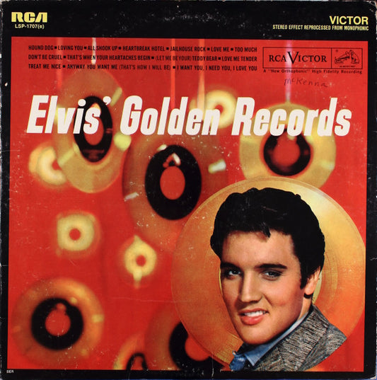 Elvis Presley : Elvis' Golden Records (LP, Comp, RE, Ora)