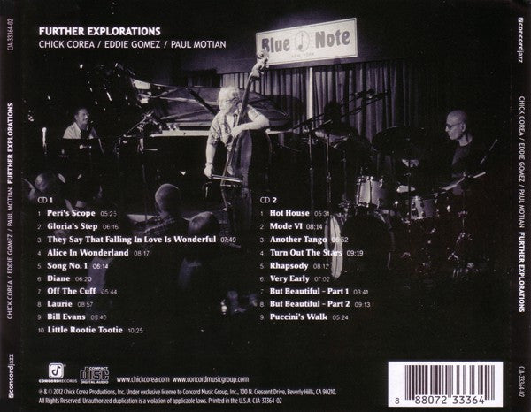 Chick Corea, Eddie Gomez, Paul Motian : Further Explorations (2xCD, Album)