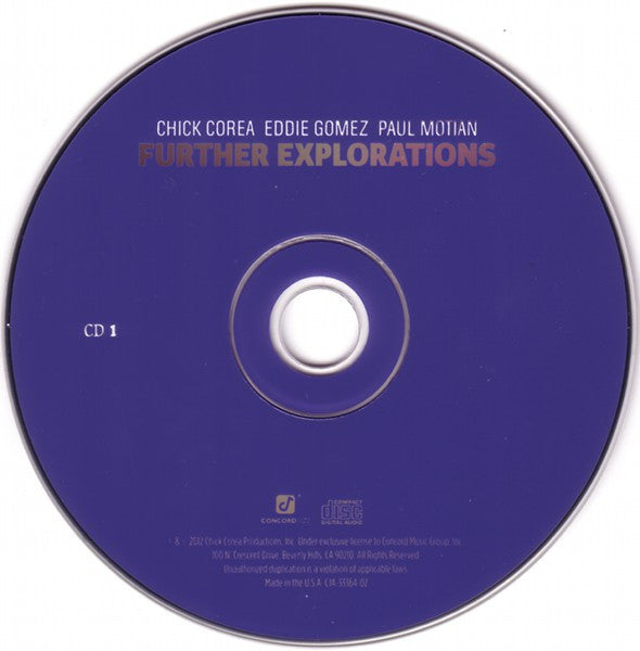Chick Corea, Eddie Gomez, Paul Motian : Further Explorations (2xCD, Album)