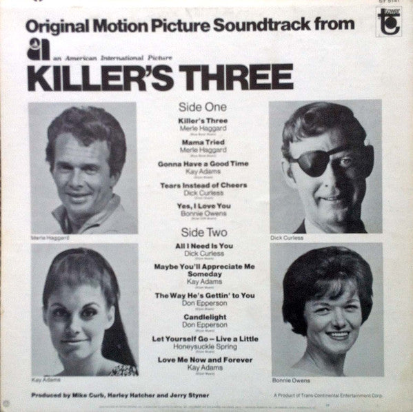 Various : Killers Three - The Original Motion Picture Soundtrack (LP, Album)