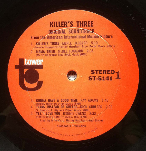 Various : Killers Three - The Original Motion Picture Soundtrack (LP, Album)