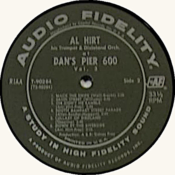 Al Hirt : Swingin' Dixie Volume 3 (LP, Album, Mono, Club)